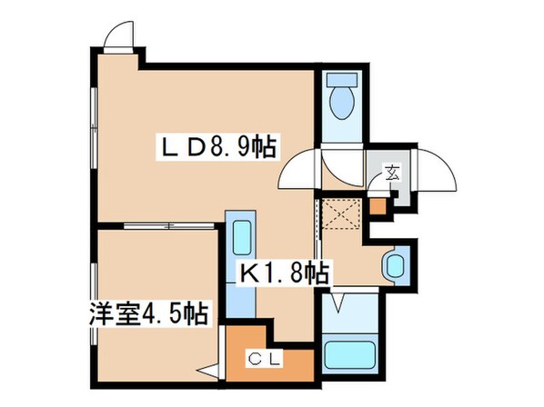 ワイズ白石の物件間取画像